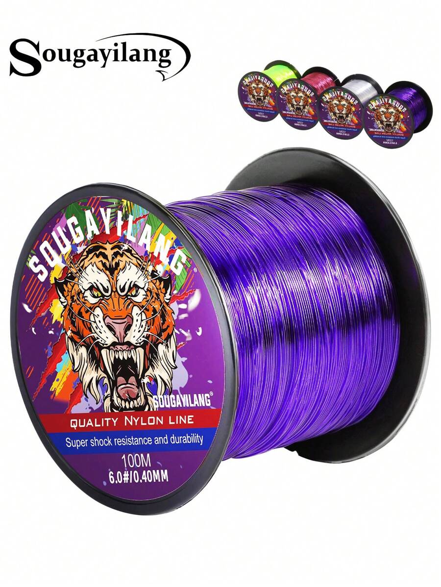 SOUGAYILANG 100m Nylon Fishing Line 0.14mm-0.4mm Nylon Line For Carp Fish Wire Fishing