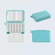 SeamiArt Foldable Mini Watercolor Palette 12-Slot Empty Paint Box, Portable Travel Sketching Paint Storage Box For Journaling, Outdoor Painting, Students And Artists Art Supplies - Single Piece - View 5