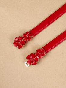 1 Peça Cinto de Cintura Ajustável de Metal com Flor de Lótus, Acessório de Moda para Uso Diário, Festivais, Casamentos, Festas, Adequado para Crianças