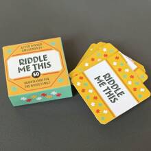 After-Dinner Entertainment - 50 Card Deck, Family Table Game, Paper Material, Quick-Witted And Word Game, Party Game Cards (Mini Version 5*5cm)