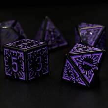 7pcs 18mm Vintage Acrylic Multi-Faceted Dice, Party Supplies & Gifts For Gamers