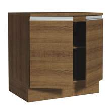 Gabinete Bajo Cocina Madesa Glamy Con 2 Puertas 80cm Rústica - Marrón - Ver 4