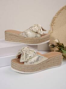 Women's Platform Wedge Sandals, Waterproof High Heeled Summer Slippers, Thick Sole Ladies Sandals, Big Size