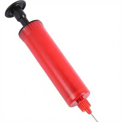 1pc Random Color Manual Air Pump, High Durability, Suitable For Sports & Outdoor Activities, Plastic Without Battery, High Inflation Index