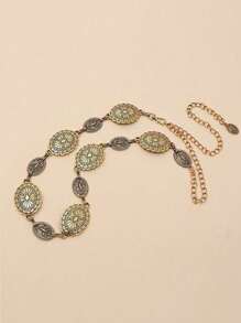 1 Stück Vintage Metall Taillenkette, geeignet als Kleid Dekoration, anwendbar für Partys, formelle Anlässe und Lässig Gelegenheiten