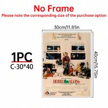 1/6Pcs Home Alone - Movie Posters Wall Arts - 90's Movie Posters - Canvas Wall Decorate - Home Alone Movie Poster For Living Room Bedroom Decor Gifts Birthday Graduation