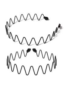 1pc Metal Headband,Wavy Headband,Geometric Headband,Simple Headband,Black Headband,Spring Headband,Basic Headband/Non-Slip Grip,Comfortable Fit,Everyday Versatile,Various Hairstyles/Festival Gift,Birthday Gift,Anniversary Gift/Adult Women,Fashion Influencer,Hairstyle Lover,Business Woman,Elegant Woman,Cool Girl