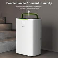 OYAJIA 25L/Day Dehumidifier For Mould And Moisture Extraction Quiet 36dB - 30㎡,Dehumidifiers For Home With Digital Humidity Display,24 Hour Timer, Auto Defrost, Laundry Drying, Continuous Drainage Ideal For Damp Flats, Apartments - UK Plug(220-240V) - View 11