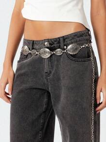 1 Stück Vintage Metall Taillenkette, geeignet als Kleid Dekoration, anwendbar für Partys, formelle Anlässe und Lässig Gelegenheiten