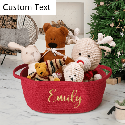 Personalized Storage Basket, Embroidered Name Baby Gift Basket, Gift Storage Basket With Handle, Holiday Gift Storage Basket, Christmas, Valentine's Day, Halloween,Plastic Basket,Toy Basket,House Decor,Table Decor,Home Decor Items,Room Decor,Bedroom Decor,Gifts,Basket,Storage Basket,Car Accessories,Kitchen,Bathroom Organiser, Kitchen Accessories,Room Decor,Home Decor,Multi-Functional,Anti-Mold,Ornamental,Reusable,Exquisite,Stylish,High-Quality,Adorable,Modern,Colorful,Soft,Comfortable,Custom,Unique,Personalized,Ideal Gifts For Him,Ideal Gifts For Her,Her,Boyfriend,Girlfriend,Dad,Mom,Family,Friends,Son,Daughter,Kids,Kitchen,Dining Room,Bedroom,Office,Living Room,Home,Garden,Tea Room