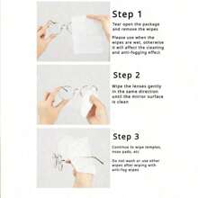 10/50/100pcs Eyeglass Wet Wipes, Disposable Lens Cleaning Cloth With Anti-Fog Function, Also Suitable For Cleaning Smartphones, Computers, Cameras - Multicolor - View 7