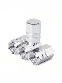 2/4/8 piezas Tapas de válvula de aleación de aluminio hexagonal - Cubiertas a prueba de explosión para el vástago de la válvula, a prueba de polvo y a prueba de agua para coches, motocicletas, camiones y bicicletas