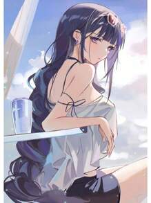 1PC Anime Kawaii Sweet Lovely Girls Sexy Figure Poster Ideal Gift Canvas Painting Posters And Print Wall Decor Room Decoration Wall Art Pictures Aesthetic For Living Home Bedroom Decor No Frame