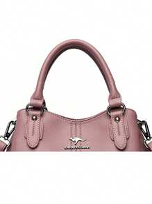 正品高品质奢华手袋设计师斜挎包大容量女式单肩包纯色皮革单肩包 2024 - 紫色 - 查看 8