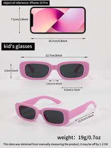 4 副儿童时尚眼镜套装，各种镜框形状组合，方形和椭圆形镜框，颜色鲜艳，适合男孩、女孩、日常配饰、旅行、节日、派对装饰和摄影道具