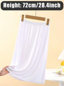 3件/2件/1件 多种尺码 纯色 百搭 柔软 春夏半身长款收腰裙 防眩光居家束腰裙 打底裙 腰部配饰可做打底裙遮臀 裹臀 收腰裙显瘦 辣妹必备 适合日常度假旅游约会派对婚礼宴会穿着 母亲节情人节情侣礼物夏季开学秋季万圣节 - 彩色 - 查看 10