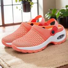 Mesh Orthopedic Clogs Arch Support Casual Summer Beach Sandals Breathable Outdoor Slippers For Women - 灰色 - 查看 4