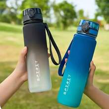 1pc 25.36oz/33.81oz Gradient Color Sports & Travel Water Bottle, Portable Drinking Cup, Tea Cup, PC Material, No Charging, Flip Cap, Suitable For Both Men And Women, Perfect For Summer & Fall, Great Gift For Students, Valentine's Day, Christmas