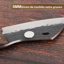 Forged Chef Knife With Leather Sheath Kitchen Knives