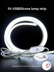 1m/2m/3m/4m/5m LED Touch Sensitive Neon dekoracyjne paski świetlne, przyciemniane oświetlenie nastrojowe USB, oświetlenie do transmisji na żywo, lustro do makijażu i oświetlenie przednie łazienki