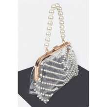 Stone Studded Transparent Clutch