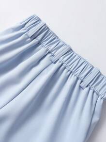 BOARNSEORL Light Blue Shorts For Young Boys, Casual Versatile Design Suitable For Daily Outings, Holidays, Travel, School, Summer