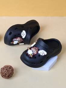 1 Pair Breathable Casual Sandals, Unisex Outdoor Slip-Resistant Slippers, Summer Beach Shoes - Black - View 4