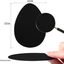 6pcs Outdoor Sports Anti-Slip Shoe Insoles, Shoe Bottom Anti-Slip Pads Suitable For Shoe Bottoms And Heels (Black - 6 Pcs)