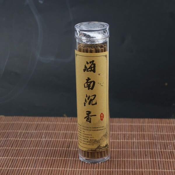 1 stuk Hainan Agarwood wierookstokjes, luchtzuivering, focus, slaapmiddel, stressverlichting, yoga en meditatie - gemengde geur, zonder veren