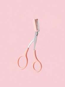 2pcs Eyebrow Trimmer Scissor With Comb, Auxiliary Eyebrow Comb Scissors, For Women And Men, Perfect Eyebrow Trimming Tool For Better Length Control, Trimming Eyebrows, Home Beauty Gadgets, Scissors With Mini Comb Hair Removal, Face Hair Removal, Lady, Men, Hair Removal Grooming Shaping, Stainless Steel Eyebrow Remover Makeup Tool, Eyebrow Trimmer, With Precision Cover, Women Eyebrow Shaping Tools Suitable For Or Travel Use. - Pink - View 9