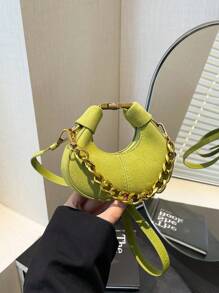 Bolso de mano pequeño y de moda, estilo minimalista y elegante, nuevo bolso de tela para mujeres, bolso casual de unicolor