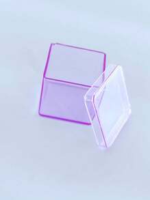 70 Caixas 3x3 Mini Caixinhas De Acrílico Festa - Roxo/lilás - Visão 2