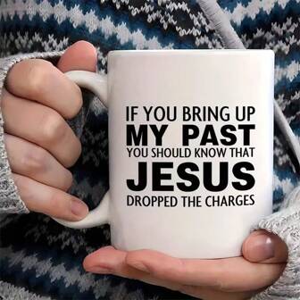 2025 New Popular (Food Safe) 330ml/11oz Ceramic Mug/Coffee Cup/Tea Cup/Milk Cup/Breakfast Cup/Water Cup, With Heat-Insulating Black Handle, Black Inner Glaze Easy To Clean, Unique Pattern/Letter Design On The Exterior In Minimalist, Cute, Personalized, Pastoral, Modern Style