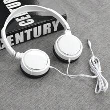 Écouteurs filaires sans microphone, jack 3,5 mm compatible pour le visionnage de vidéos, l'écoute de musique, le jeu, port confortable