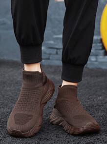 1 par de zapatillas informales de unicolor para niños adolescentes, aptas para primavera y otoño