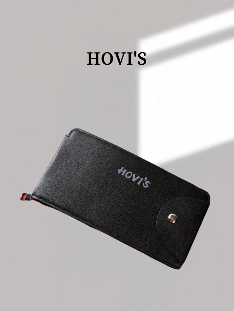 HOVI'S Fashion Retro Eagle Printing Zipper Long Wallet Business Large Capacity Multifunctional Mobile Phone Wallet Clutch Bag Gift - Black - View 1
