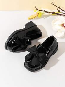 1 双女童蝴蝶结休闲时尚百搭防滑简约步行儿童平底鞋