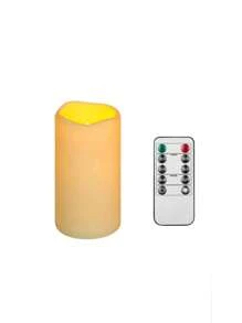 1/2/3 piezas Luces de velas LED impermeables con control remoto y temporizador - Luces de velas LED marfil, Altura de 4in/5in/6in, Diámetro de 3in, Decoración del hogar a batería, Regalo para fiestas, cumpleaños, graduación y bodas