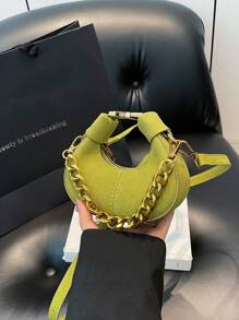 Bolso de mano pequeño y de moda, estilo minimalista y elegante, nuevo bolso de tela para mujeres, bolso casual de unicolor