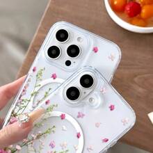 Stylish Flower Design Pattern Mobile Phone Case, Support Wireless Charging, Non-Slip And Shock-Proof Protection, Your Mobile Phone Fits Accurately, Suitable For IPhone17 PRO MAX 11 12 13 14 15 Pro Max 16PLUS Fundas Para SamsungGalaxy S22 Galaxy S22PLUS Galaxy S22ULTRA Galaxy S23 Galaxy S23PLUS Galaxy S23FE Galaxy S23ULTRA Galaxy S24 Galaxy S24PLUS Galaxy S24FE Galaxy S24ULTRA - 無色 - 查看 7