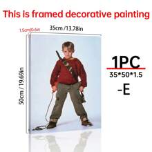 1/6Pcs Home Alone - Movie Posters Wall Arts - 90's Movie Posters - Canvas Wall Decorate - Home Alone Movie Poster For Living Room Bedroom Decor Gifts Birthday Graduation