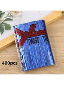 100 件金属扭结彩色螺旋带适用于玻璃纸派对袋可爱锥形生日糖果袋 8 种颜色可选 10 厘米/3.97 英寸 - 彩色 - 查看 23