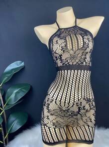 1 Piece Sexy Lingerie,Sexy Pajamas,Sexy Lingerie Bodysuit, Women'S Shoulderless Sleeveless Sheer Mesh Bodysuit - Perfect Valentine'S Day Gift For Sexy Lingerie And Underwear Lovers