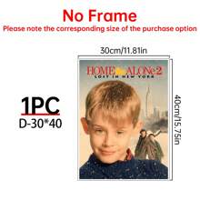 1/6Pcs Home Alone - Movie Posters Wall Arts - 90's Movie Posters - Canvas Wall Decorate - Home Alone Movie Poster For Living Room Bedroom Decor Gifts Birthday Graduation