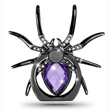 1 Stück kreatives Spinnen-Design glänzender Fingerring Handyhalter, 360° drehbarer polierter Metallgriff Handyring Griff, geeignet für Smartphones, Geschenk zum Geburtstag/Ostern/für Freund/in, kompatibel mit iPhone, Android-Handy, Geschenk für Geburtstag, Familie, Freunde Fingerring Halterung, Handygriff, Handyzubehör