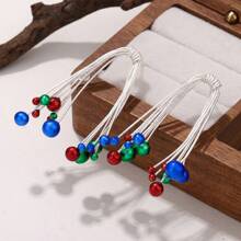 1 对时尚烟花雪球形简约百搭女士礼物耳环