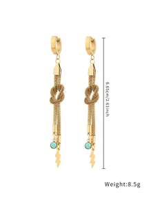 Western Country Turquoise Series Necklace Bracelet Ring Earrings, Bohemian Holiday Style Elegant Fashion Stainless Steel Plating 18K Gold, Party Banquet Gifts, Daily Wear First Choice