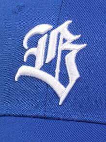 AR 1 buc șapcă de baseball cu broderie gotică pentru bărbați, pălărie ocazională reglabilă cu protecție solară în aer liber, potrivită pentru primăvară, toamnă, călătorii, petrecere pe plajă