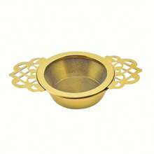 2pcs/Set Stainless Steel Tea Infuser With Drip Tray, Loose Leaf Tea Strainer, Tea Filter Bowl, Fine Mesh Tea Infuser, Suitable For Loose Tea, Ideal For Restaurant, Office, Home And Dorm, Convenient And Clean - Multicolor - View 9