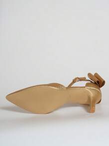 Metallic Gold Stiletto Heels Hollow Out Pointed Toe Sexy Shoes For Women